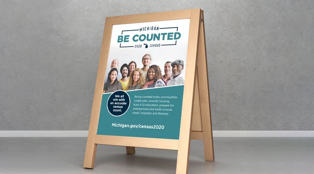 CATA Census Sandwich Board