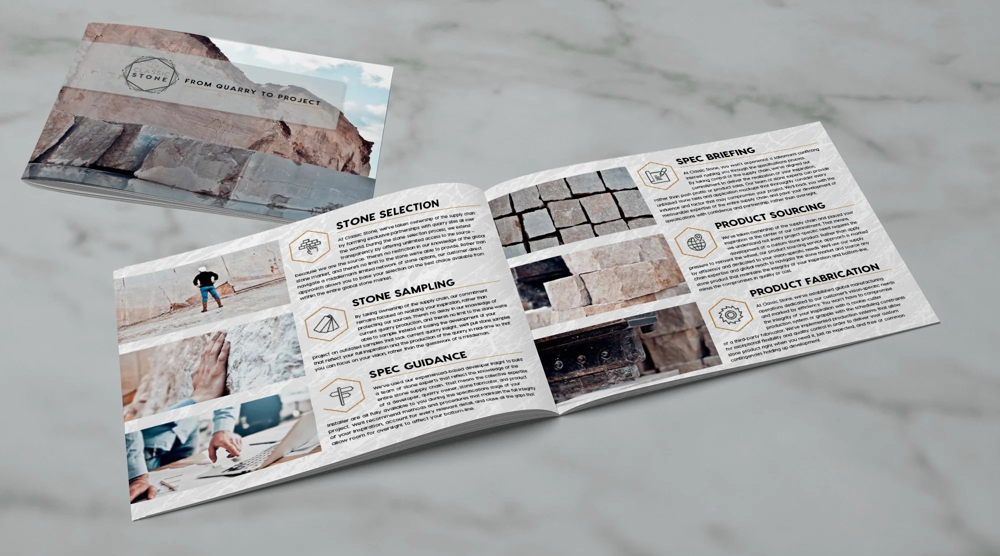 Classic Stone Cover and Spread