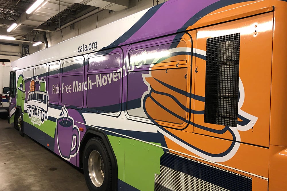 Grab And Go Bus Wrap