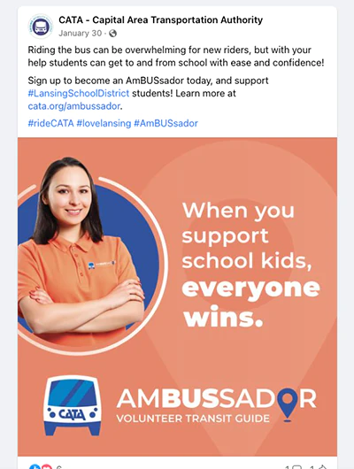 CATA Ambussador Social Post