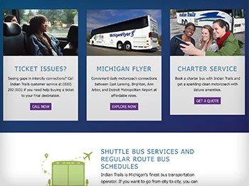 Indian Trails Website Screenshot