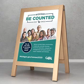 CATA Be Counted SandwichBoard CATA Be Counted SandwichBoard