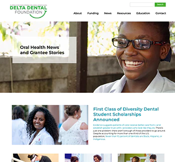 Delta Website Screenshot