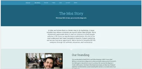 About Us Example
