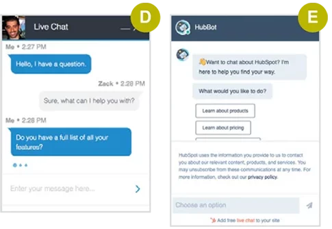 Live Chat & Chat Bot