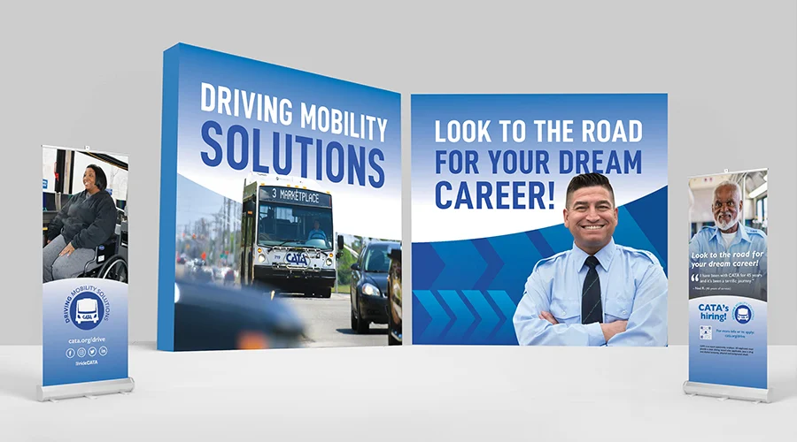 CATA Recruitment Backdrops and Banners for Job Fairs