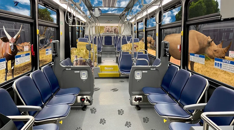 CATA Takes You There Campaign Featured Interior Wraps Depicting Local Experiences
